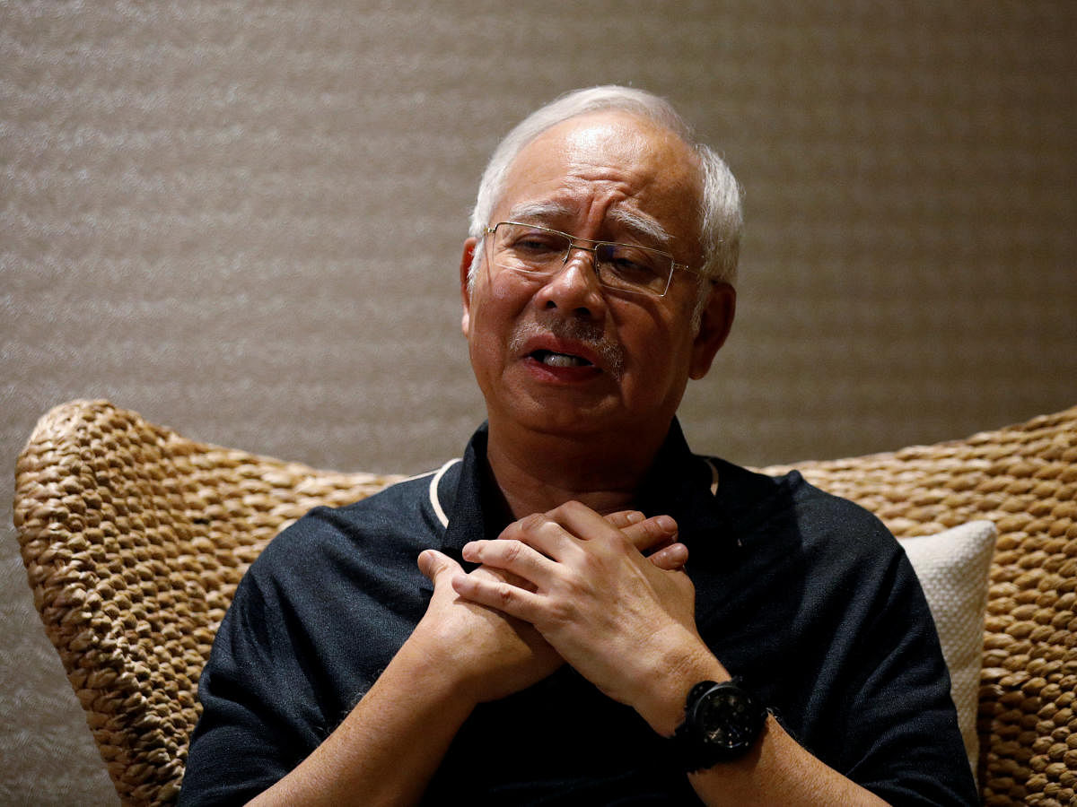 Malaysia's former prime minister Najib Razak during an interview in Langkawi, Malaysia on June 19, 2018. Reuters