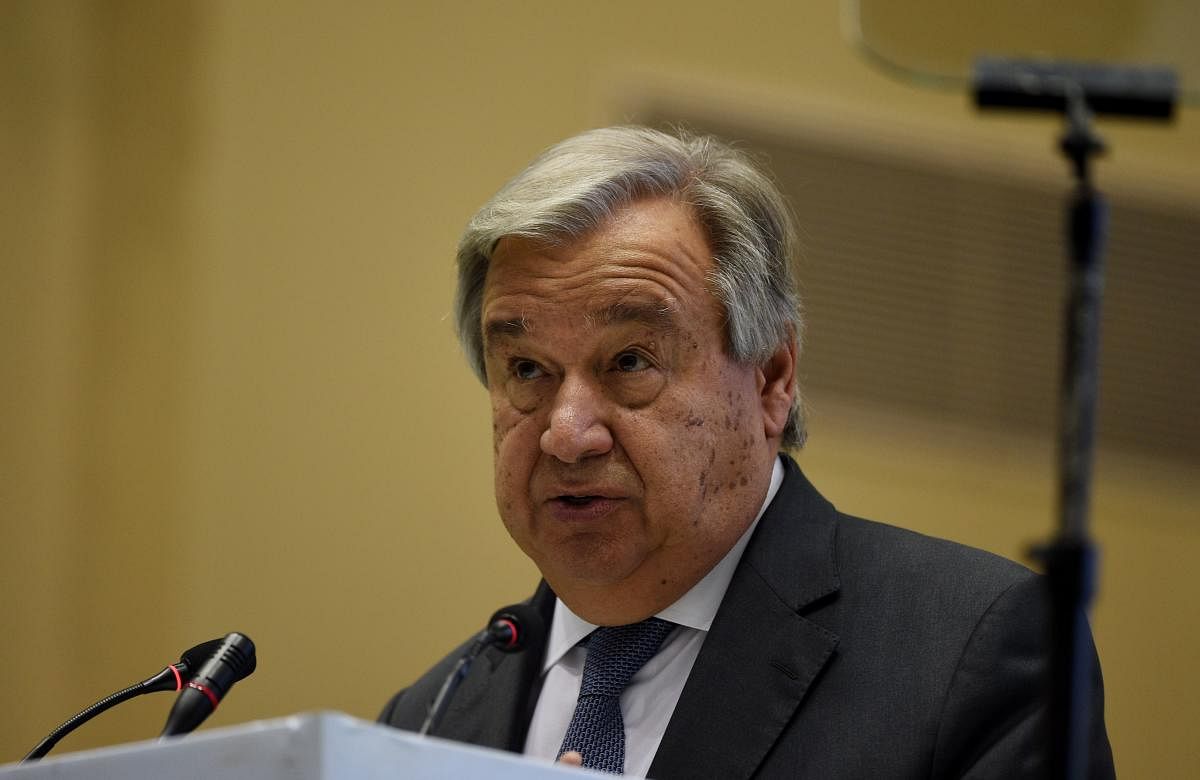 United Nations Secretary-General Antonio Guterres. AFP file photo
