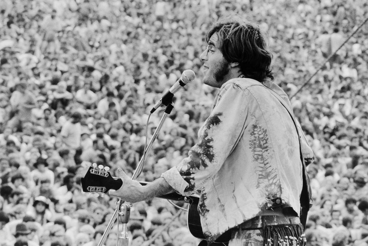 John Sebastian performs at the Woodstock Music Festival in August 1969, Bethel, New York, U.S. in this handout image. Baron Wolman/The Museum at Bethel Woods/Via REUTERS.