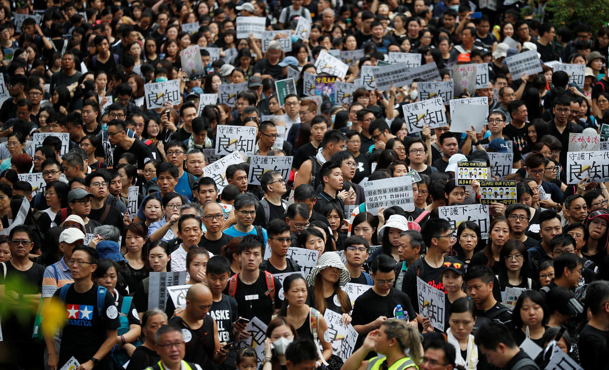 Teachers said they want to show their support for the protesters, many of whom are students. (Reuters file photo)