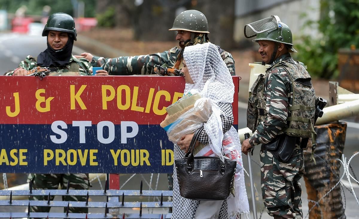 The restrictions under prohibitory orders were eased in Kishtwar, Doda and Ramban districts in the Chenab valley and border districts of Poonch and Rajouri in the Pir Panjal region early in the morning, they said. (AFP Photo)
