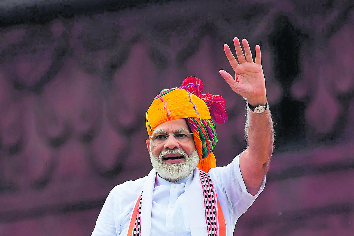 PM Narendra Modi in his Independence Day speech highlighted the idea of  “one nation and one constitution”. (AFP Photo)