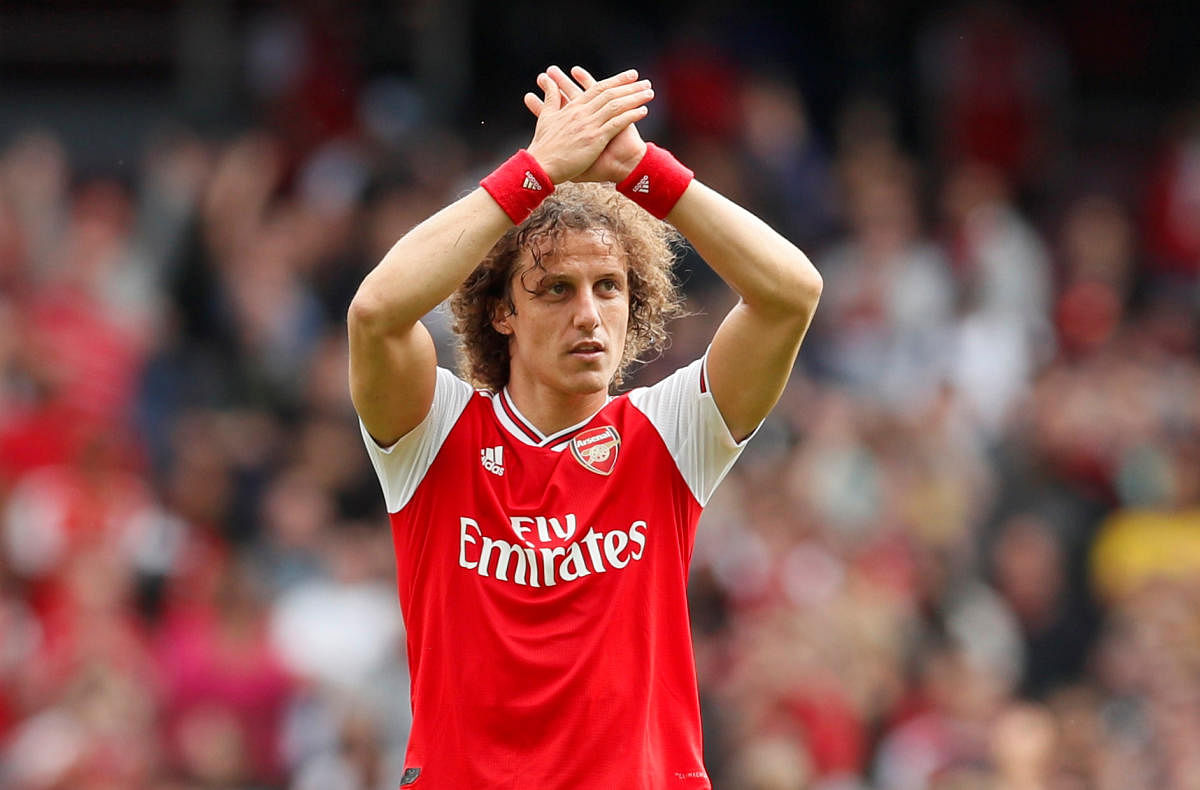 Luiz, 32, made a deadline day move across London to Arsenal where he signed a two-year contract after spending three seasons in a second stint with Chelsea. (Reuters file photo)
