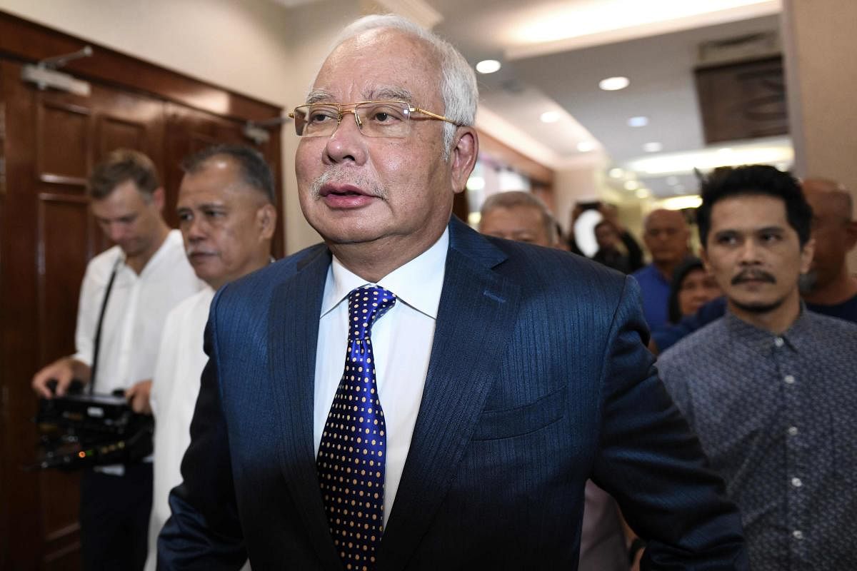 Najib, who lost a general election last year, has been hit with 42 criminal charges of graft and money laundering at 1Malaysia Development Berhad (1MDB) and other state entities. (AFP file photo)