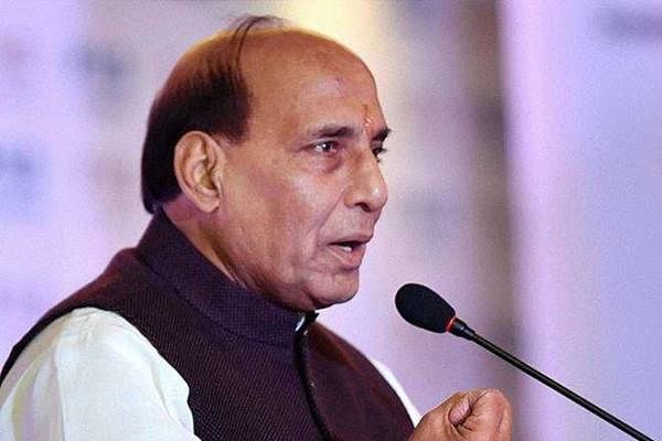 Rajnath Singh claimed that over 3,800 farmers had committed suicide during the five-year rule of the Congress government in Karnataka. DH File Photo