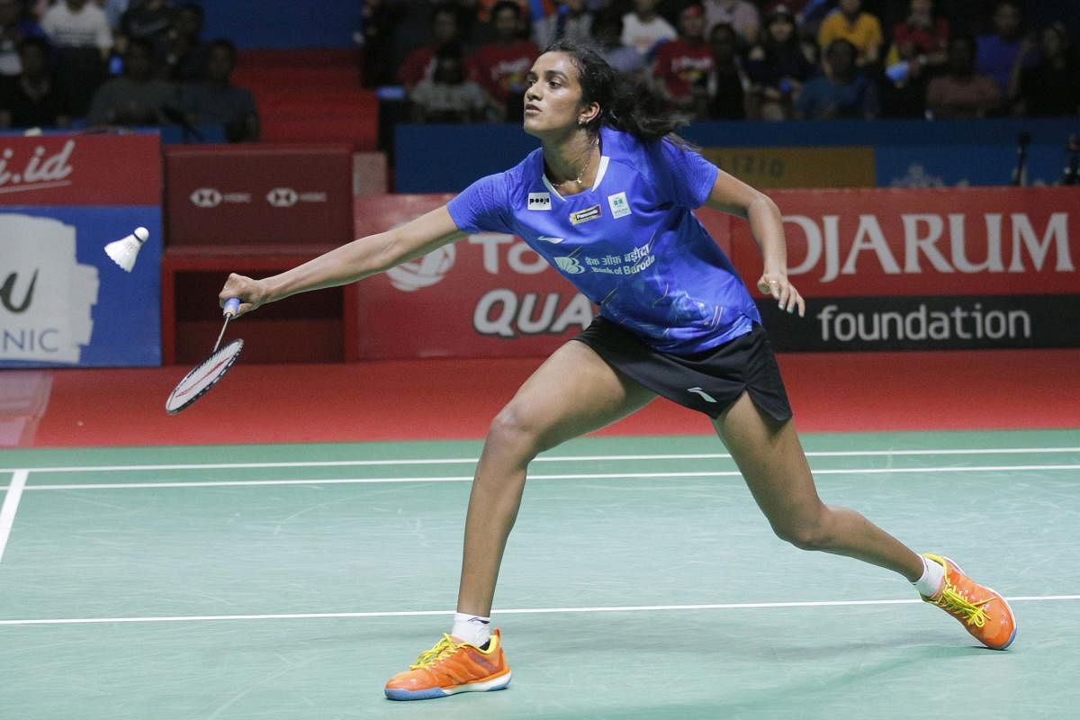 Sindhu, who had reached the finals of Indonesia Open last month, looked in good touch as she controlled the rallies and outsmarted Chinese Taipei's Pai Yu Po 21-14 21-14 in a 43-minute contest. (AP/PTI photo)