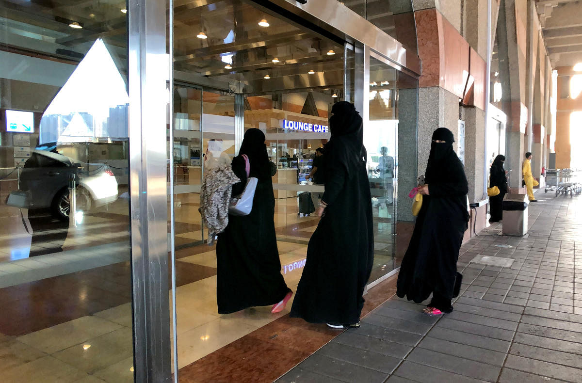 Saudi women enter the railway station in Dammam, Saudi Arabia. (Reuters file photo)