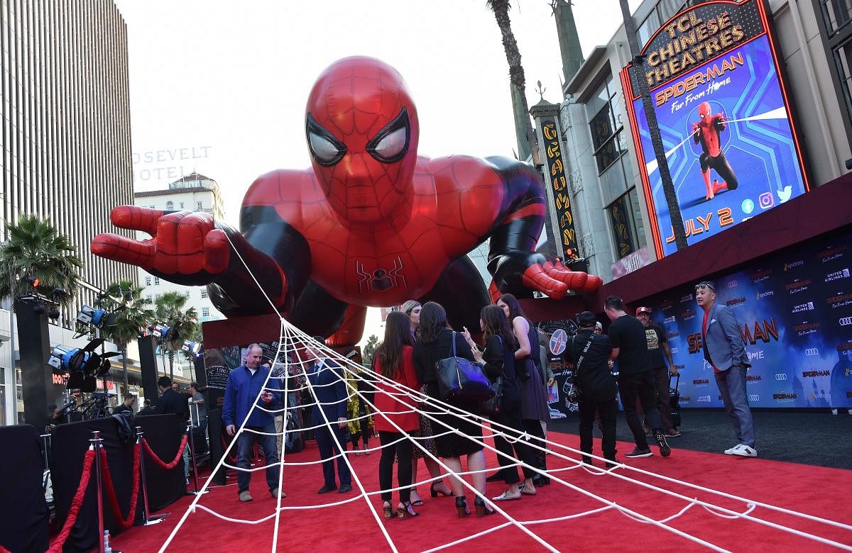 While the teen web-slinger has for decades been the "crown jewel" of the Marvel comic book empire on which the films are based, Sony owns the character's movie rights. (Agence France-Presse)