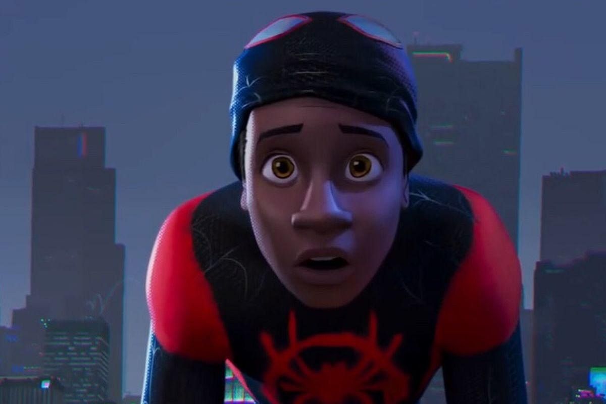 Miles Morales as Spider-Man in ‘Spider-Man: In The Spider-verse’.