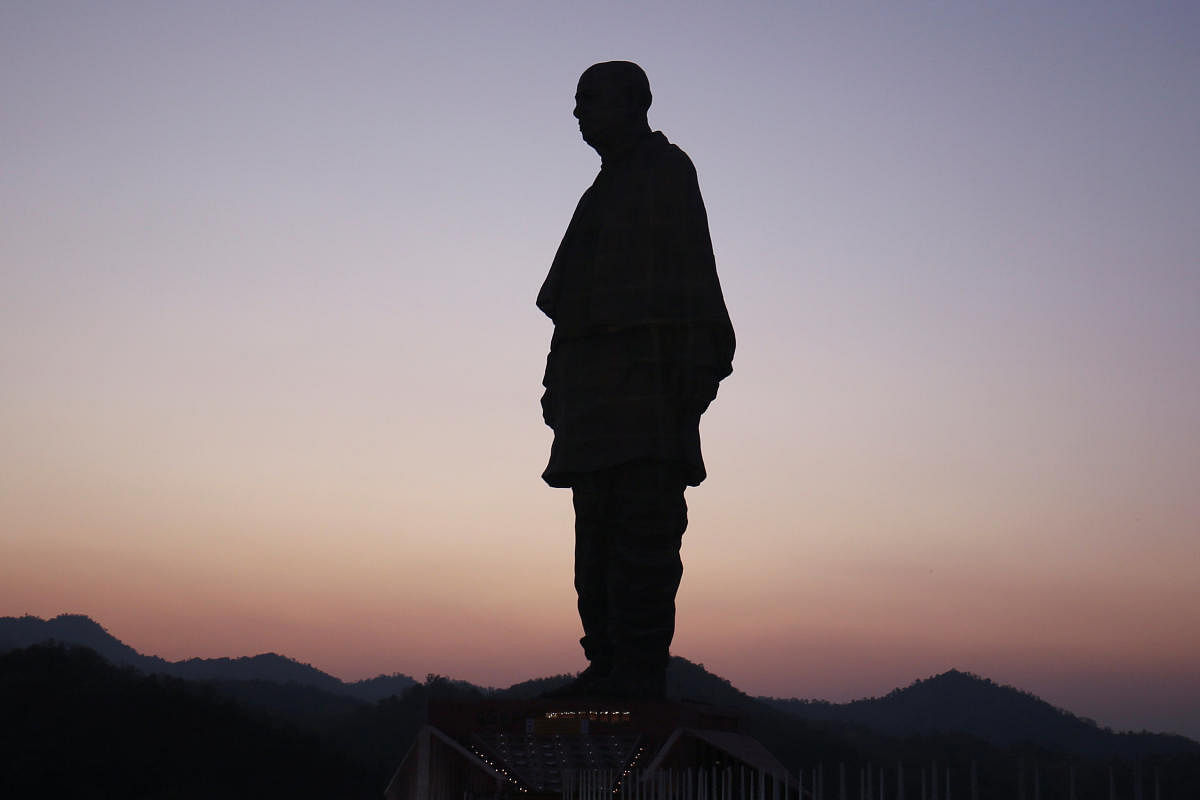 The 'Statue of Unity', the world's tallest statue, is a tribute to Sardar Vallabhbhai Patel, independent India's first home minister as well as deputy prime minister. (Reuters photo)