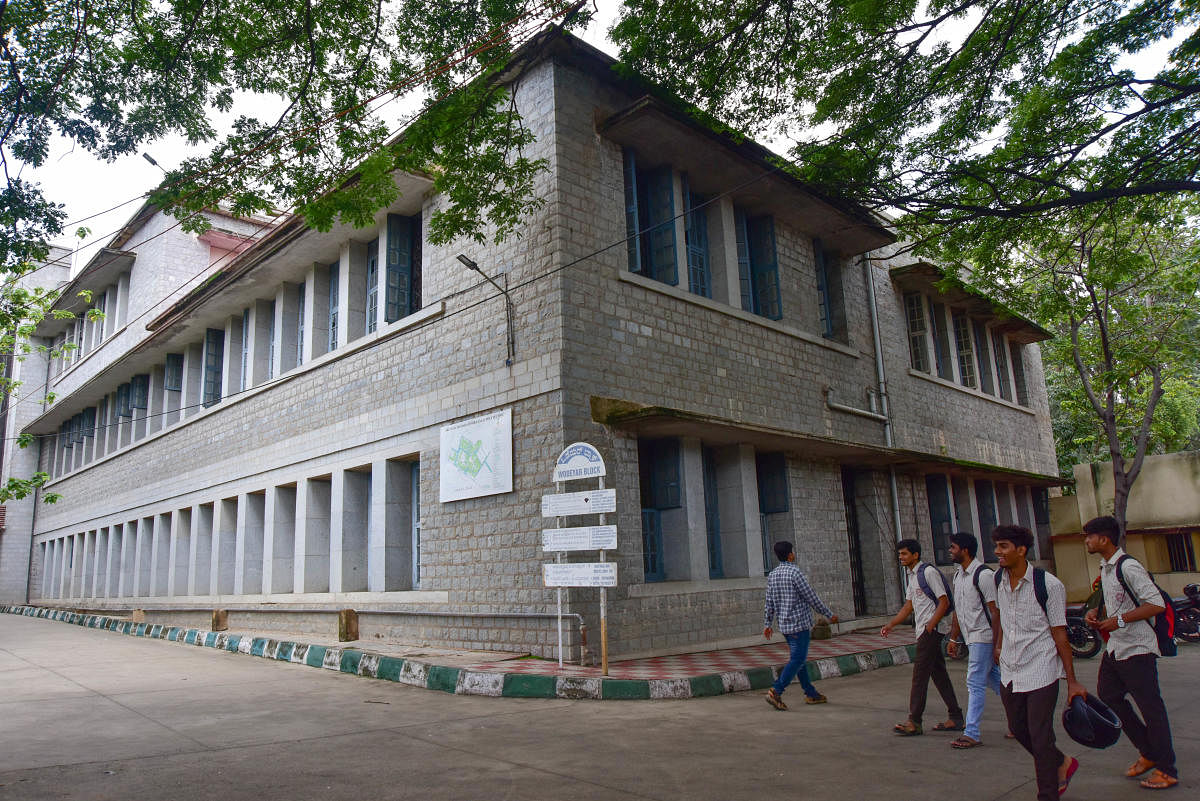 Sri Jayachamarajendra (Govt) Polytechnic was founded in 1943. (DH PHOTO/IRSHAD MAHAMMAD)