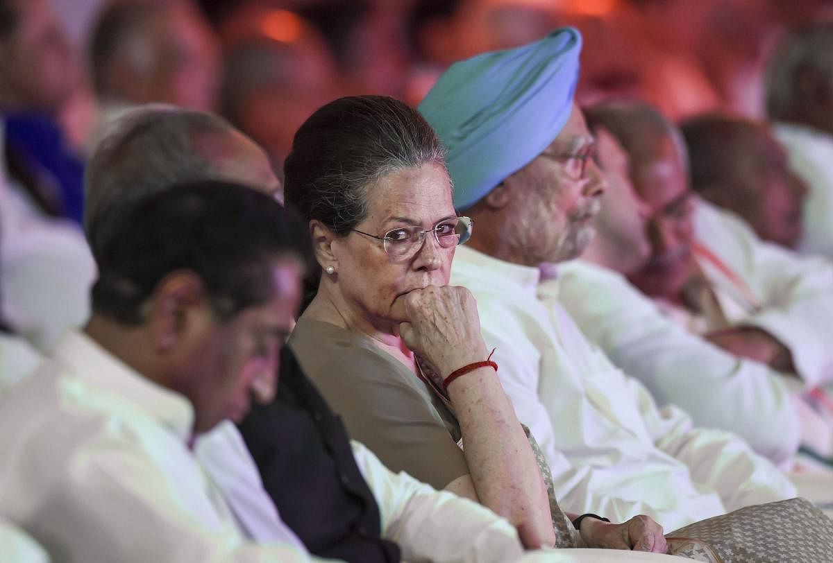 Interim Congress President Sonia Gandhi (PTI Photo)