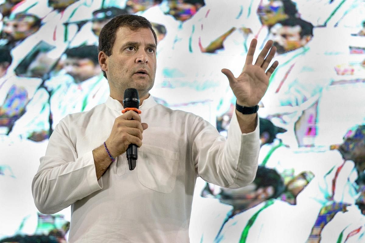 Congress leader Rahul Gandhi and around 10 other Opposition leaders will fly to Srinagar on Saturday morning in an attempt to visit Jammu and Kashmir but the state administration asked them not to embark on a visit and warned them they would be violating restrictions if they do so. (PTI File Photo)