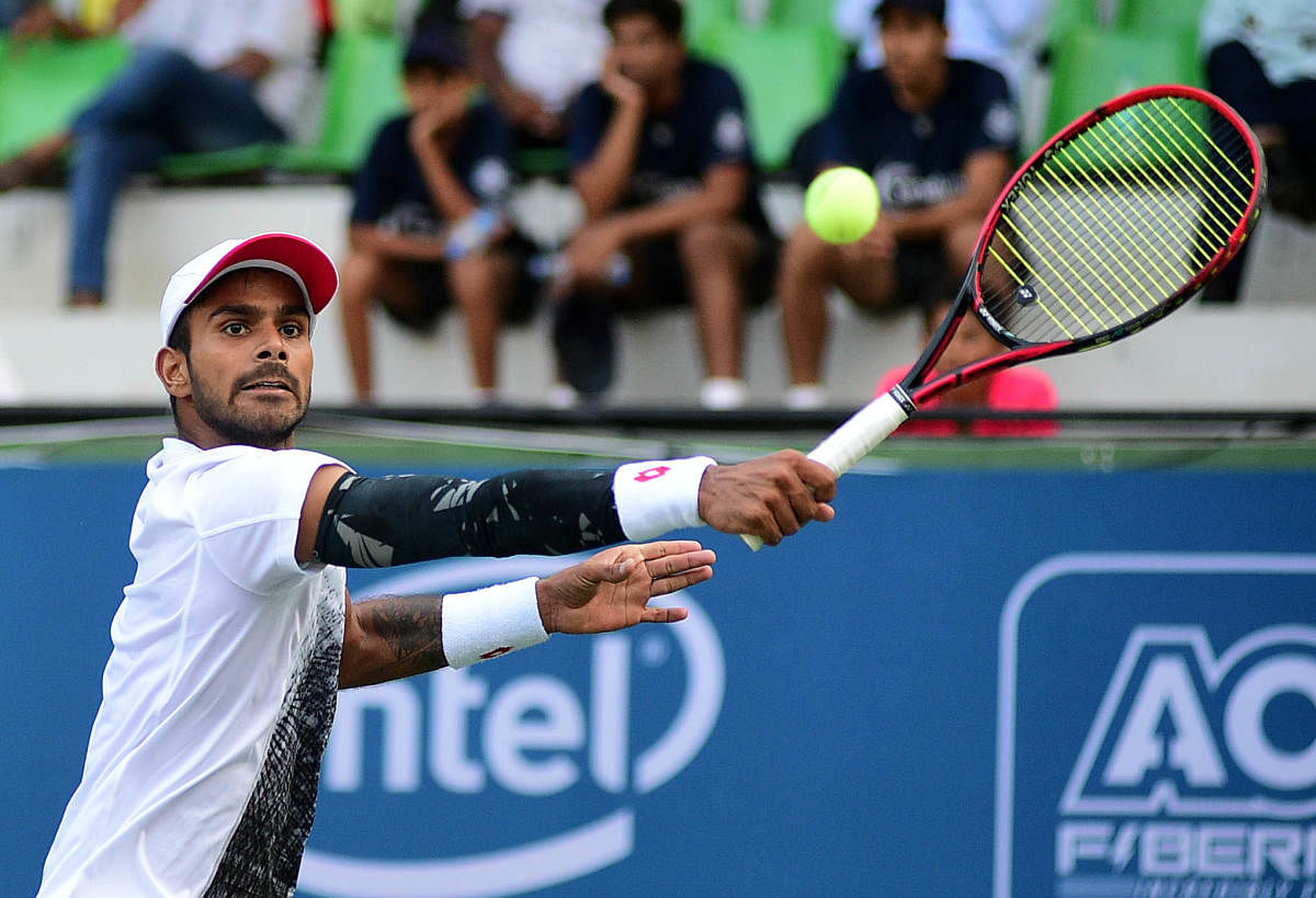 India's Sumit Nagal moved one step closer to his first-ever Grand slam appearance. (DH Photo)