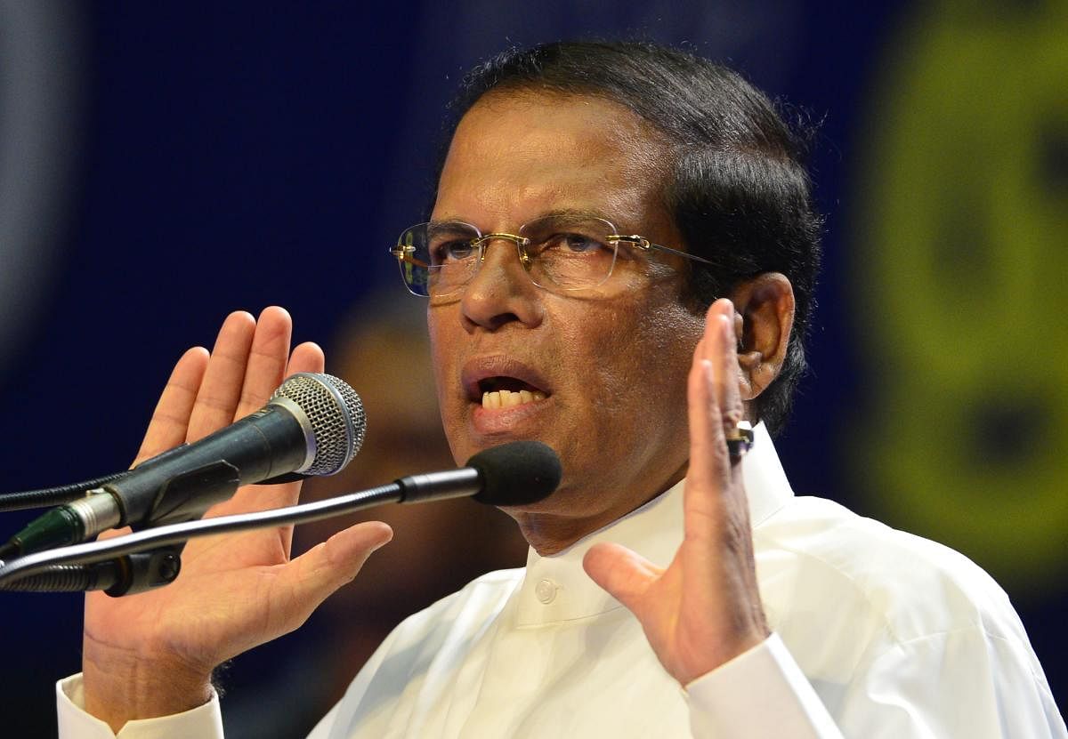 Sri Lanka's President Maithripala Sirisena. (AFP Photo)