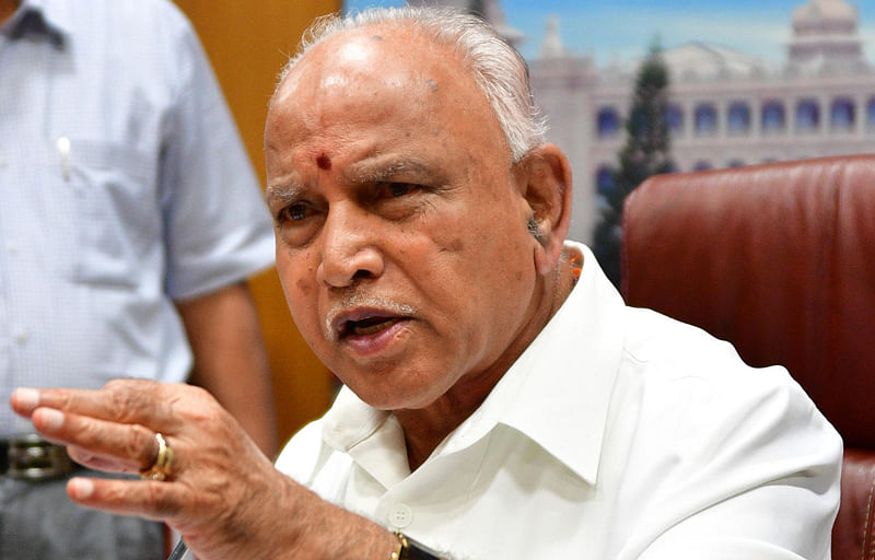 Yediyurappa, who rushed to Delhi on Thursday hoping to meet BJP president Amit Shah and working president J P Nadda to discuss portfolio allocation, did not get an appointment with either of the leaders despite his repeated requests. (DH Photo)