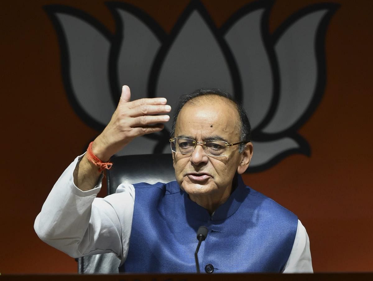 Former finance Minister and BJP leader Arun Jaitley. PTI file photo