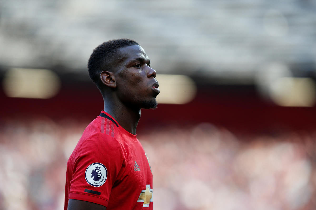 Pogba was the target of racial slurs on Twitter when his penalty was saved by Wolves goalkeeper Rui Patricio in Monday's 1-1 draw. (Reuters photo)