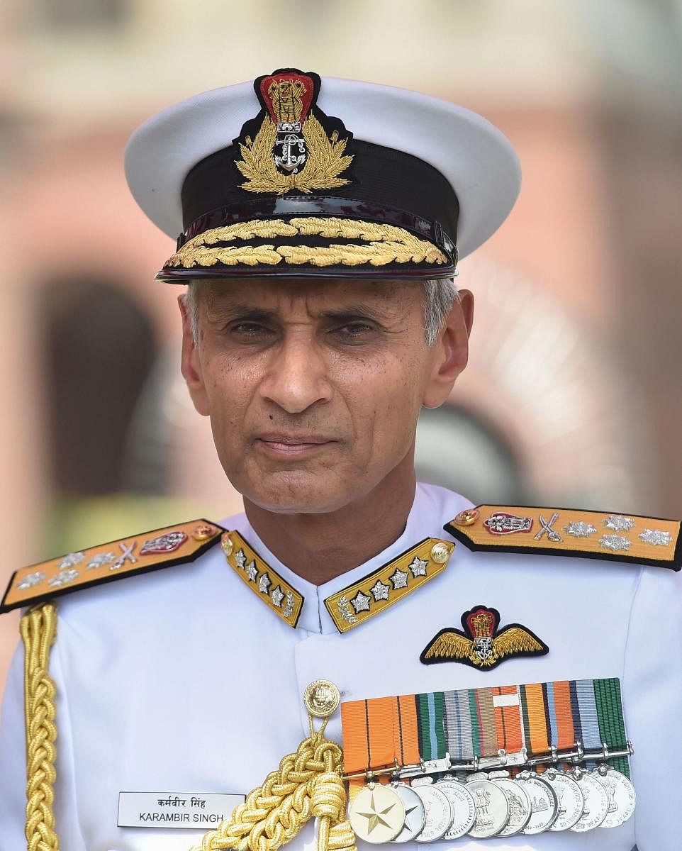 Chief of Naval Staff Admiral Karambir Singh. (PTI Photo)