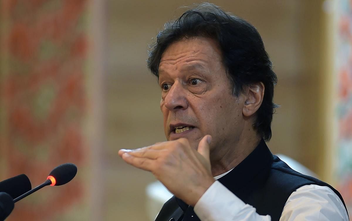 Pak PM Imran Khan assured the people of Pakistan that his government will stand by the Kashmiris till India lifts the restrictions in the Valley (AFP File Photo)