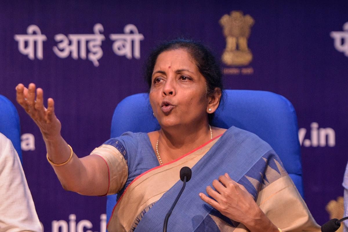 Union Finance Minister Nirmala Sitharaman. (AFP Photo)