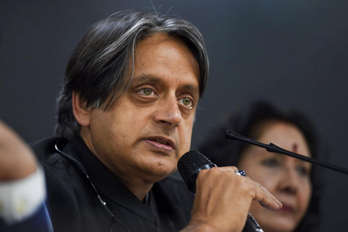 Congress MP Shashi Tharoor . (PTI photo)