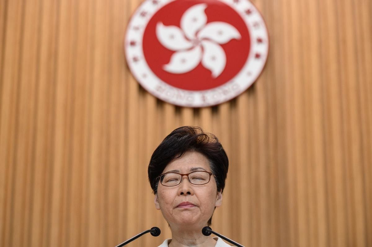 Hong Kong Chief Executive Carrie Lam (AFP Photo)