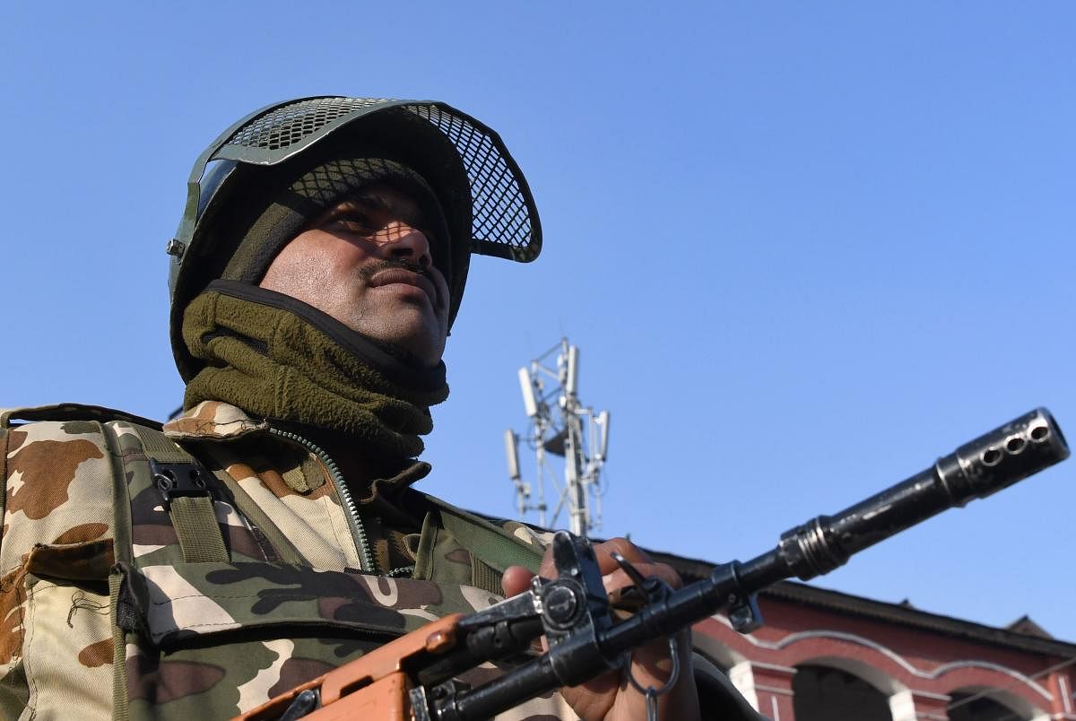 The firing in the Khanjar Sector along the LoC resulted in the death of the civilian on Monday. AFP file photo