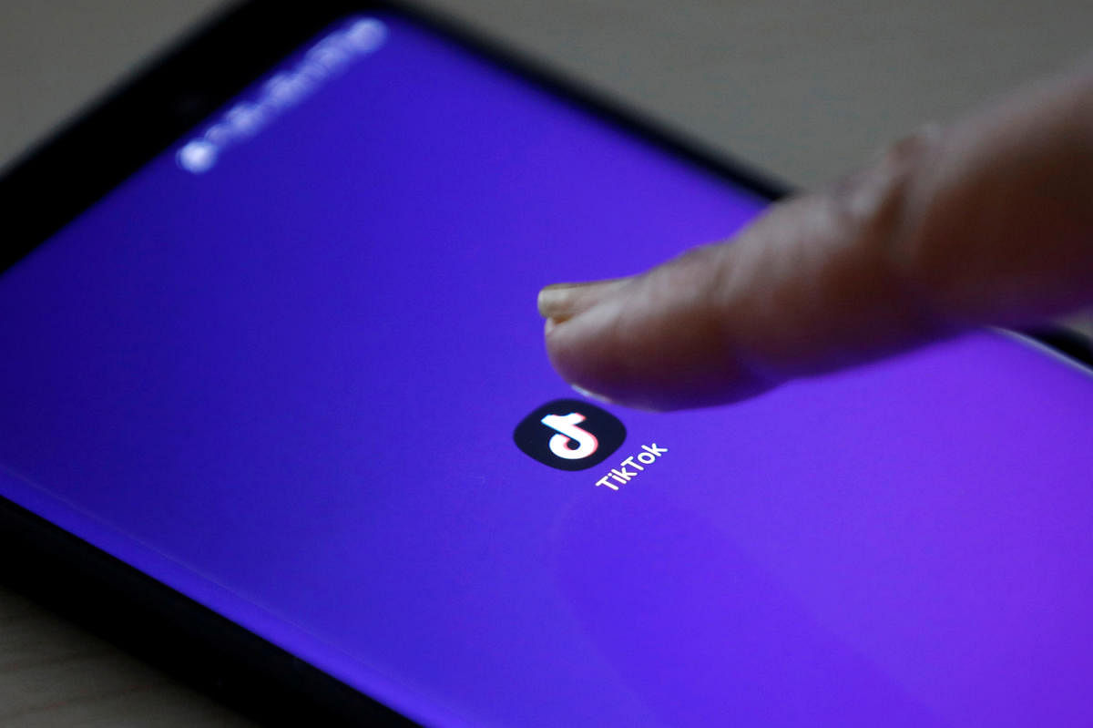 The TikTok app's logo seen on a mobile phone screen in this picture illustration. Reuters file photo
