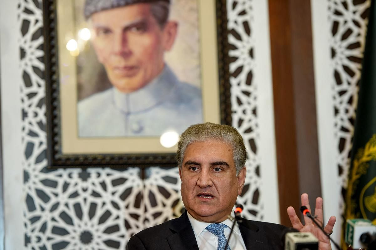 Pakistan Foreign Minister Shah Mehmood Qureshi. (AFP File Photo)