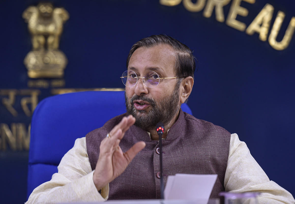 Union Minister of Environment, Forest and Climate Change Prakash Javadekar. (PTI)