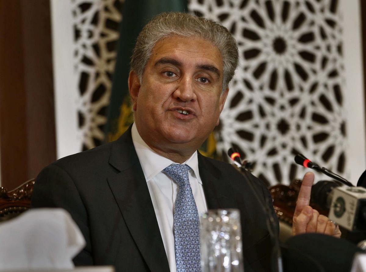 Qureshi underlined that the "steps taken by India in Kashmir entailed a grave risk for peace and security in the region", the Foreign Office said. AP/PTI Photo 