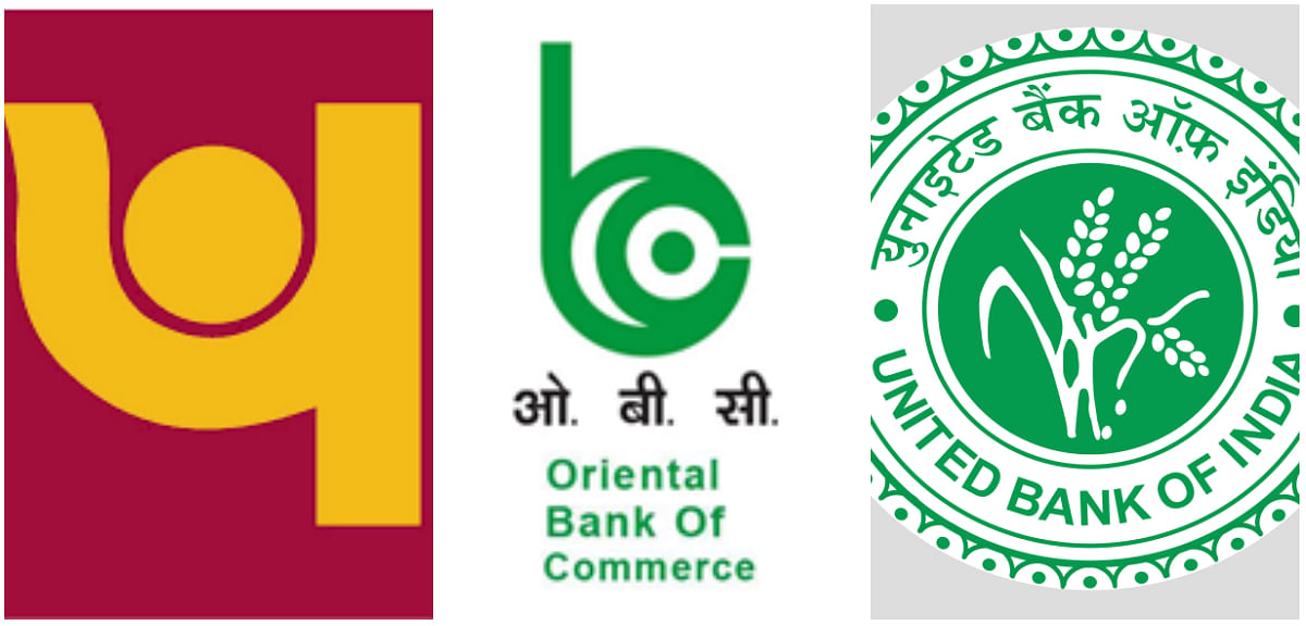 Punjab National Bank will be merged with United Bank of India and Oriental Bank of Commerce