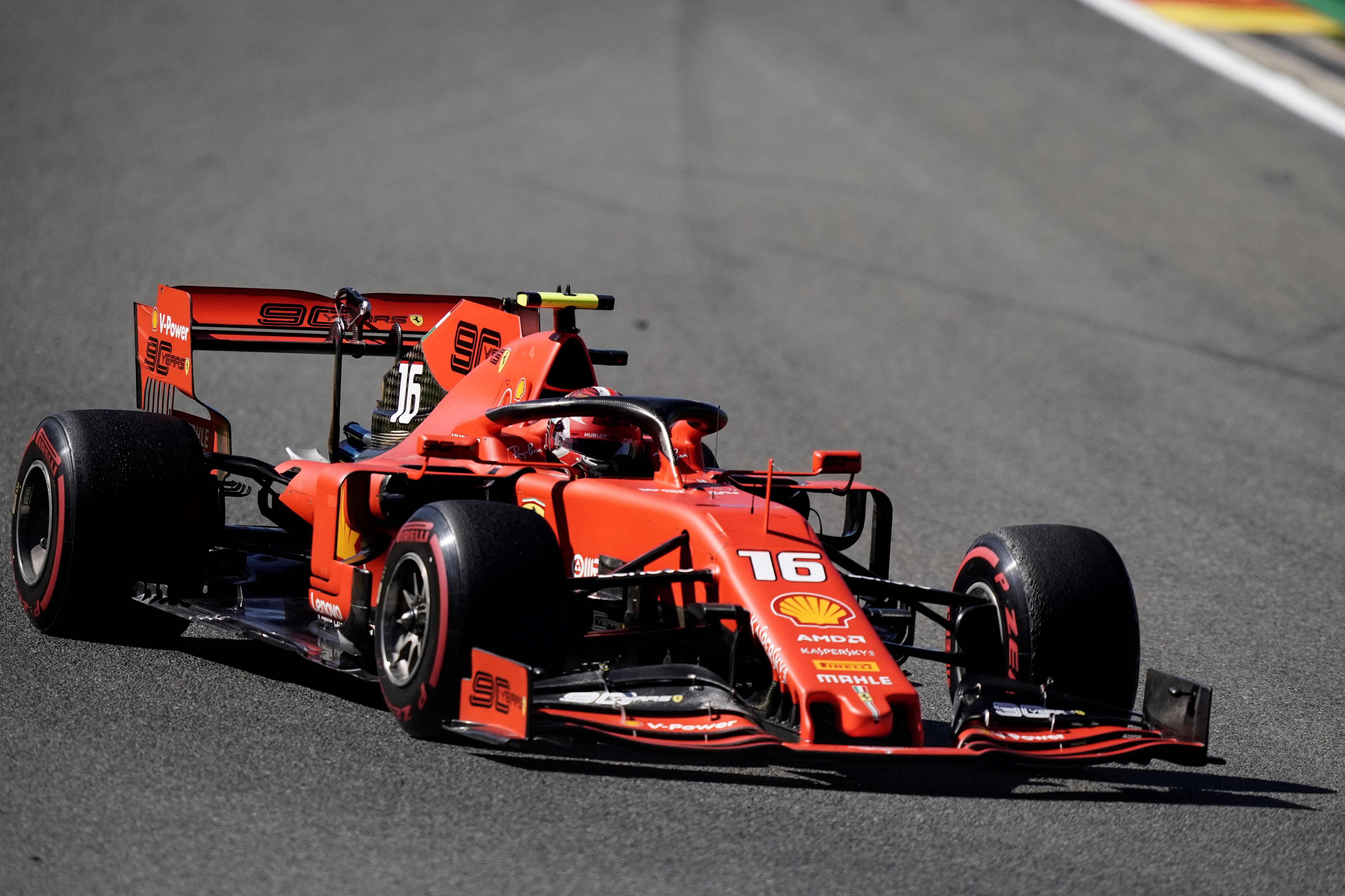 Ferrari's Charles Leclerc topped free practice for the Belgian Grand Prix. Picture credit: AFP