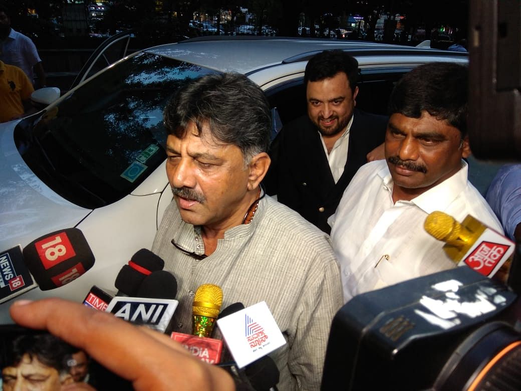 D K Shivakumar was quizzed by the investigators for about five hours on Friday and was summoned for further questioning on Saturday. (DH Photo)