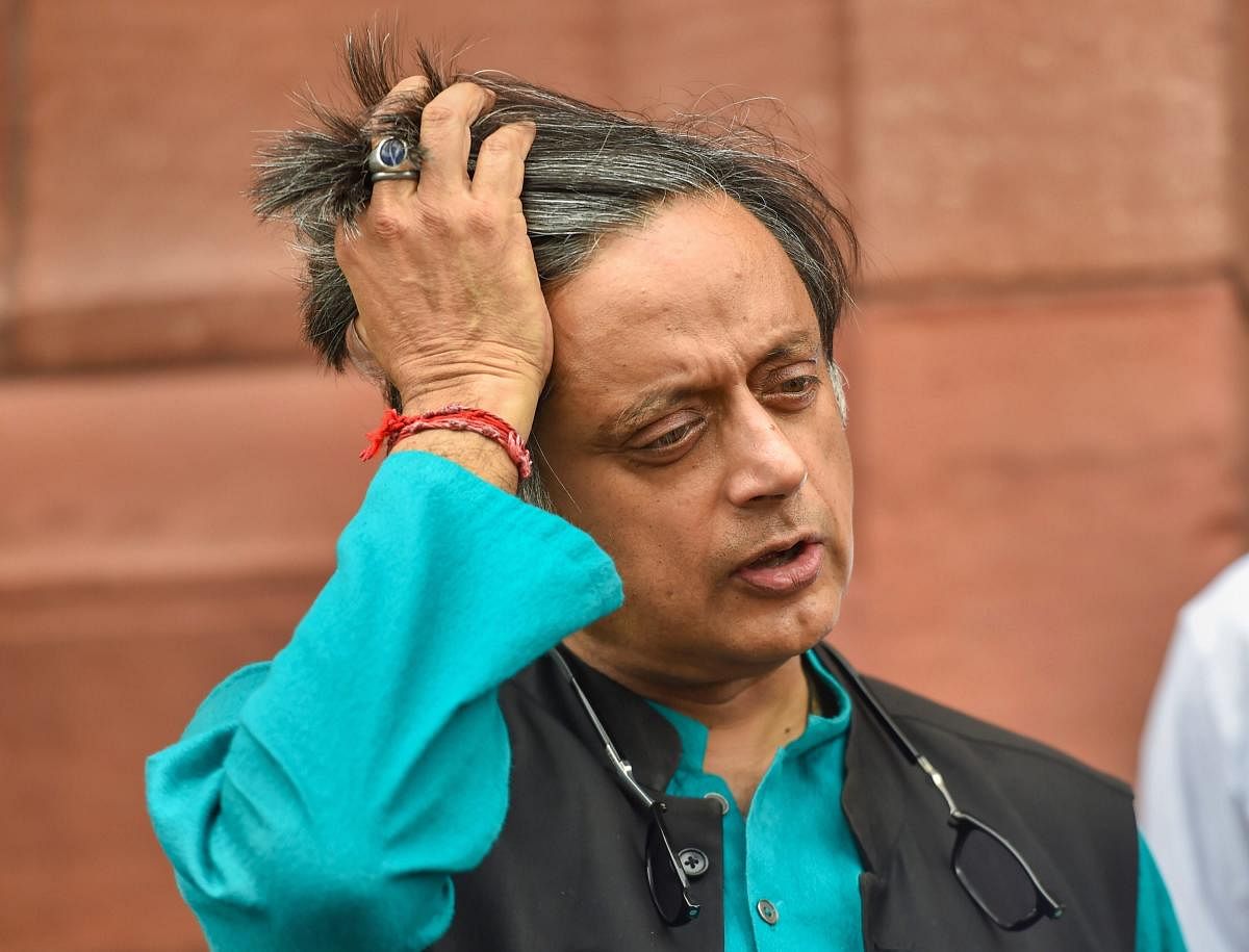 Congress MP Shashi Tharoor. PTI file photo