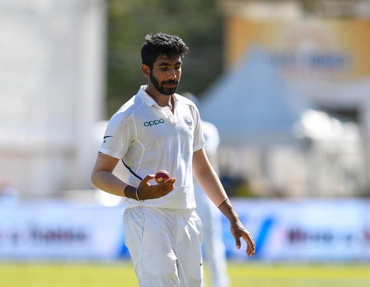 Bumrah had left-hander Darren Bravo caught at second slip for four, before trapping both Shamarh Brooks and Roston Chase lbw for golden ducks at Sabina Park in Kingston. AFP