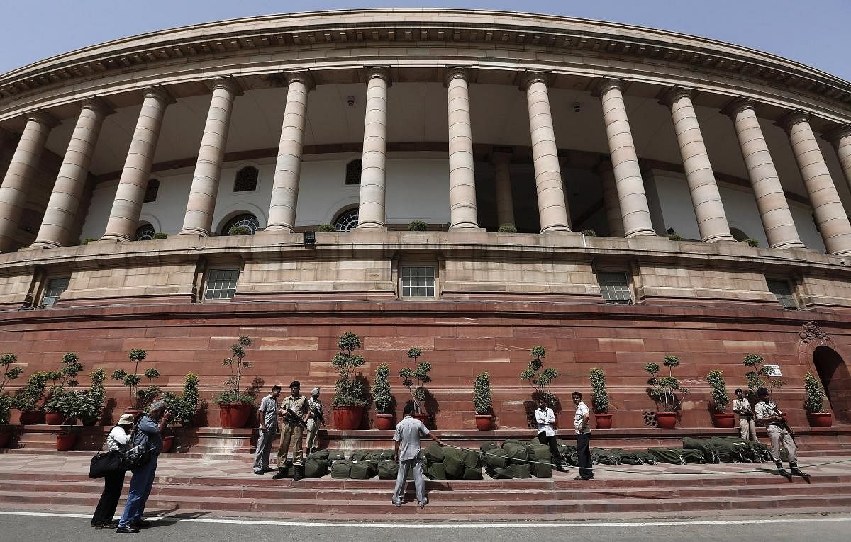 Indian Parliament in New Delhi. (DH File Photo)