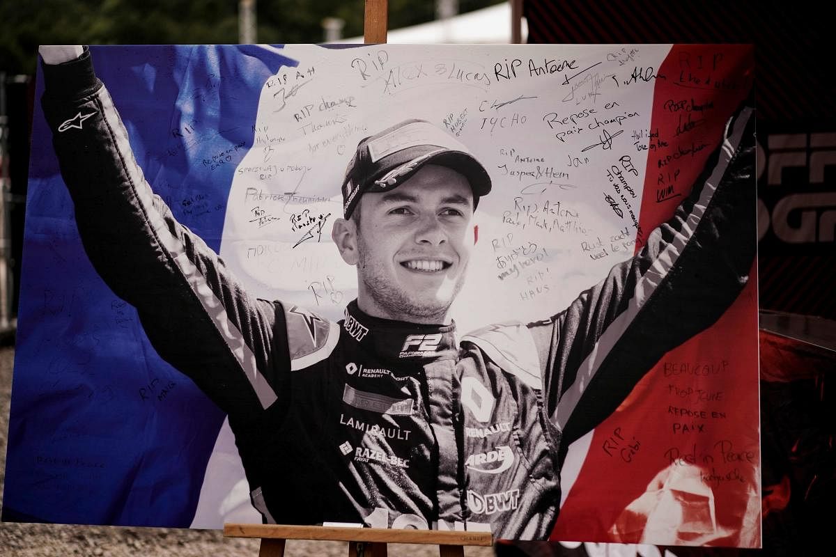Anthoine Hubert died following a heavy crash over the weekend. AFP Photo