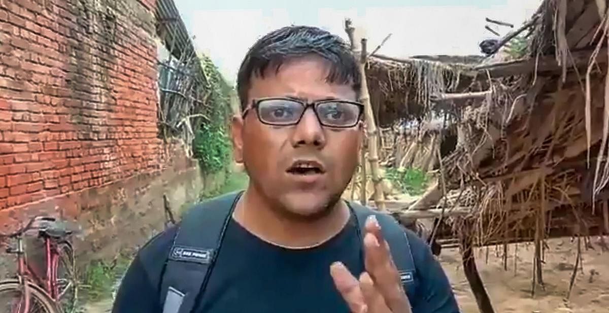 Journalist Pawan Jaiswal reiterates that he shot what he saw at the school in Mirzapur. (PTI Photo) 