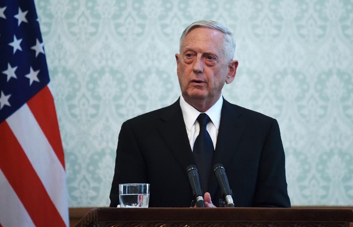 Former US Defense Secretary Jim Mattis. AFP file photo