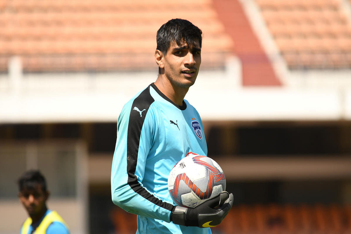 Goalkeeper Gurpreet Singh Sandhu. (Reuters Photo)