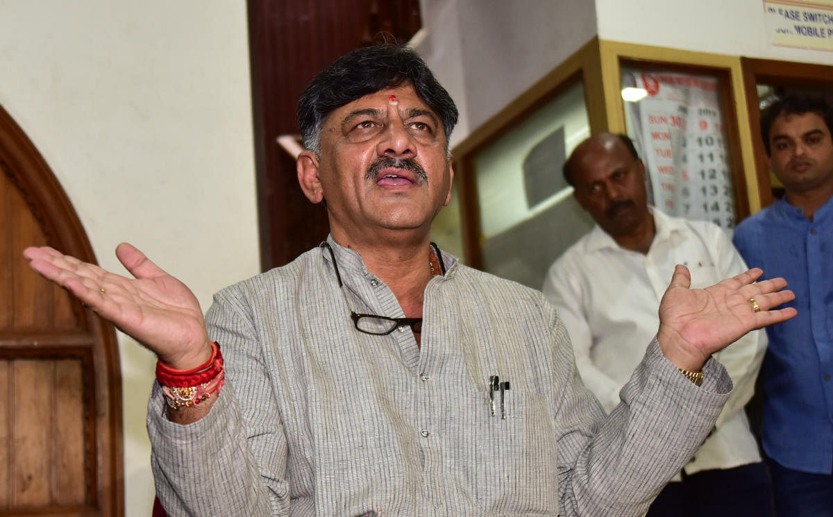 The Enforcement Directorate on Tuesday arrested Congress's troubleshooter from Karnataka, Shivakumar. (DH photo)