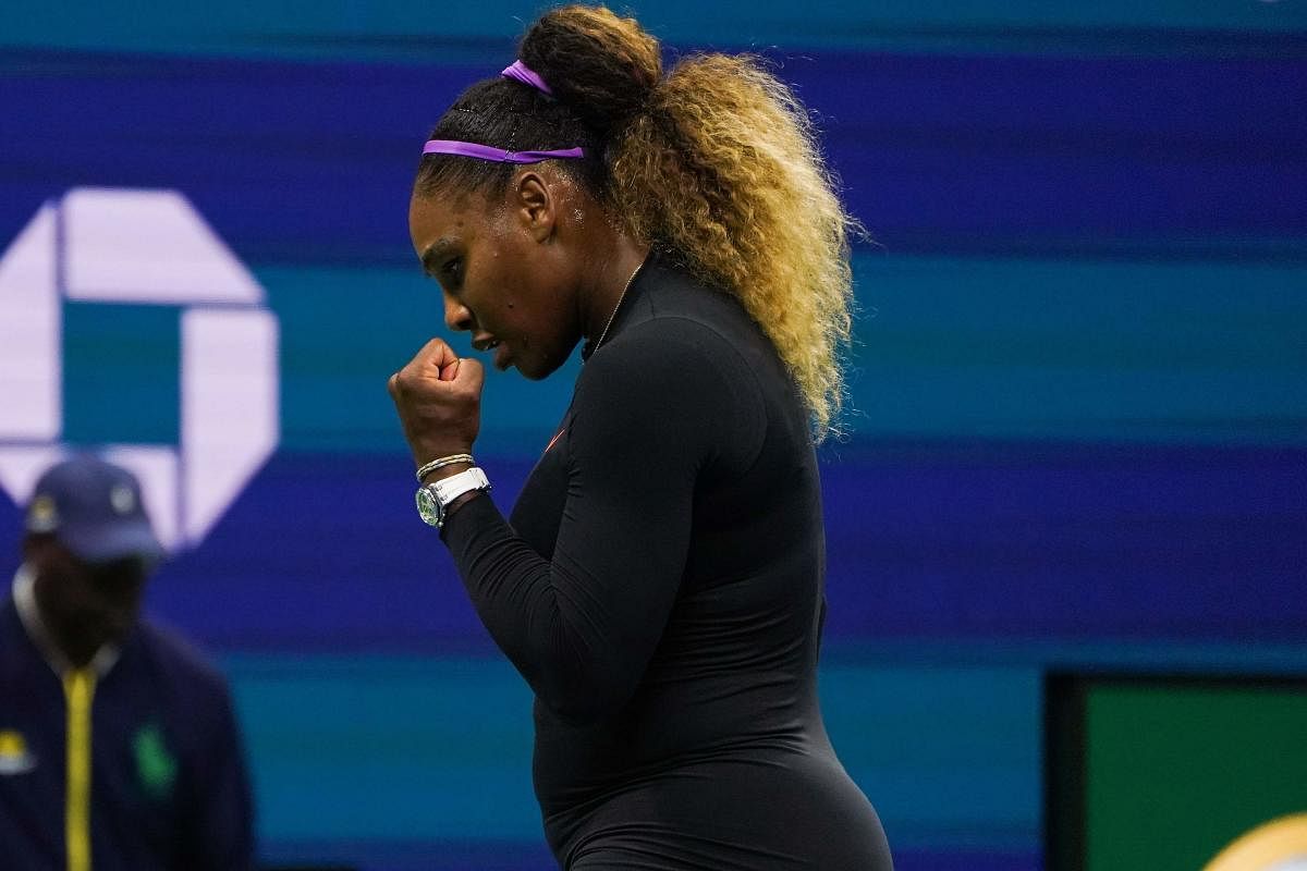 Six-time US Open champion Williams smacked 25 winners against Wang, who failed to hit a single one, in a complete mismatch that was the quickest at this year's tournament. (AFP Photo)