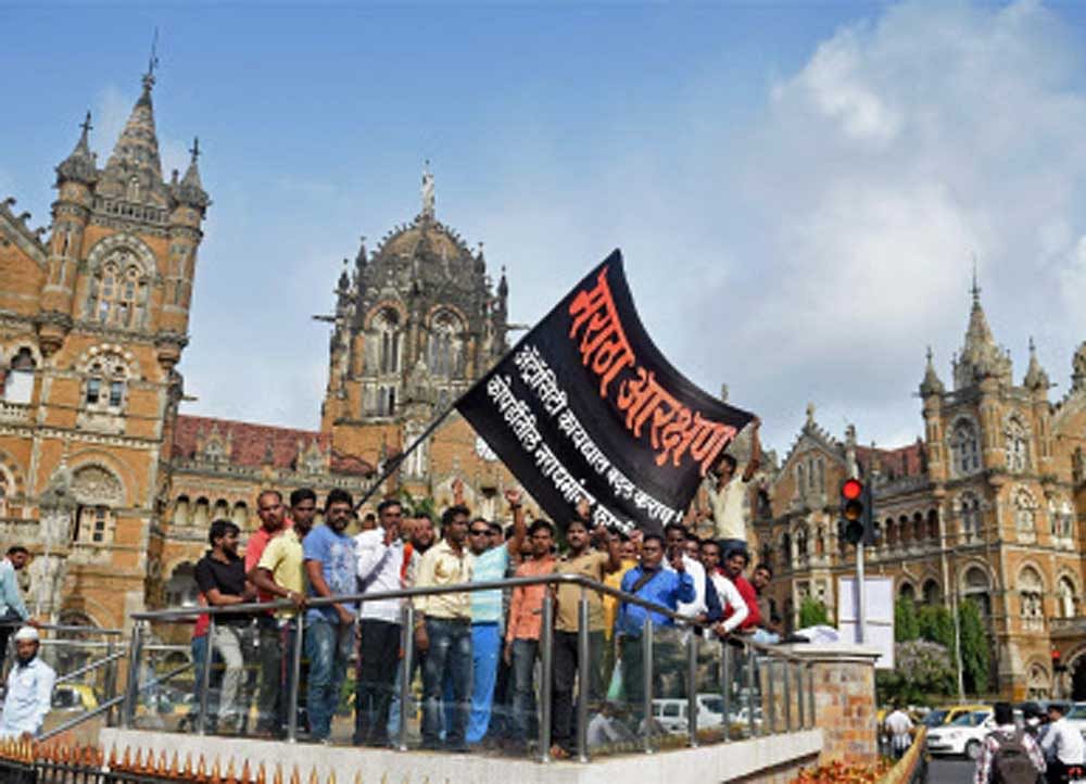 Even though the Maharashtra government has given reservation for 12% in education and 13% in jobs by creating a new category of socially and economically backward class, they are not happy with the implementation. (PTI File Photo)