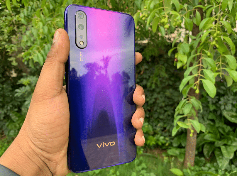 Vivo Z1x sports a glossy shell on the back (DH Photo/Rohit KVN)