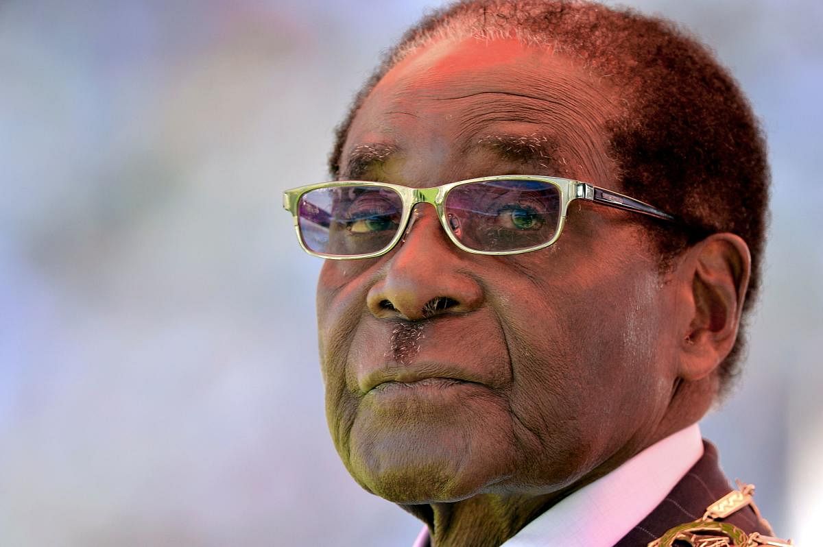 Former Zimbabwean President Robert Mugabe. (AFP File Photo)