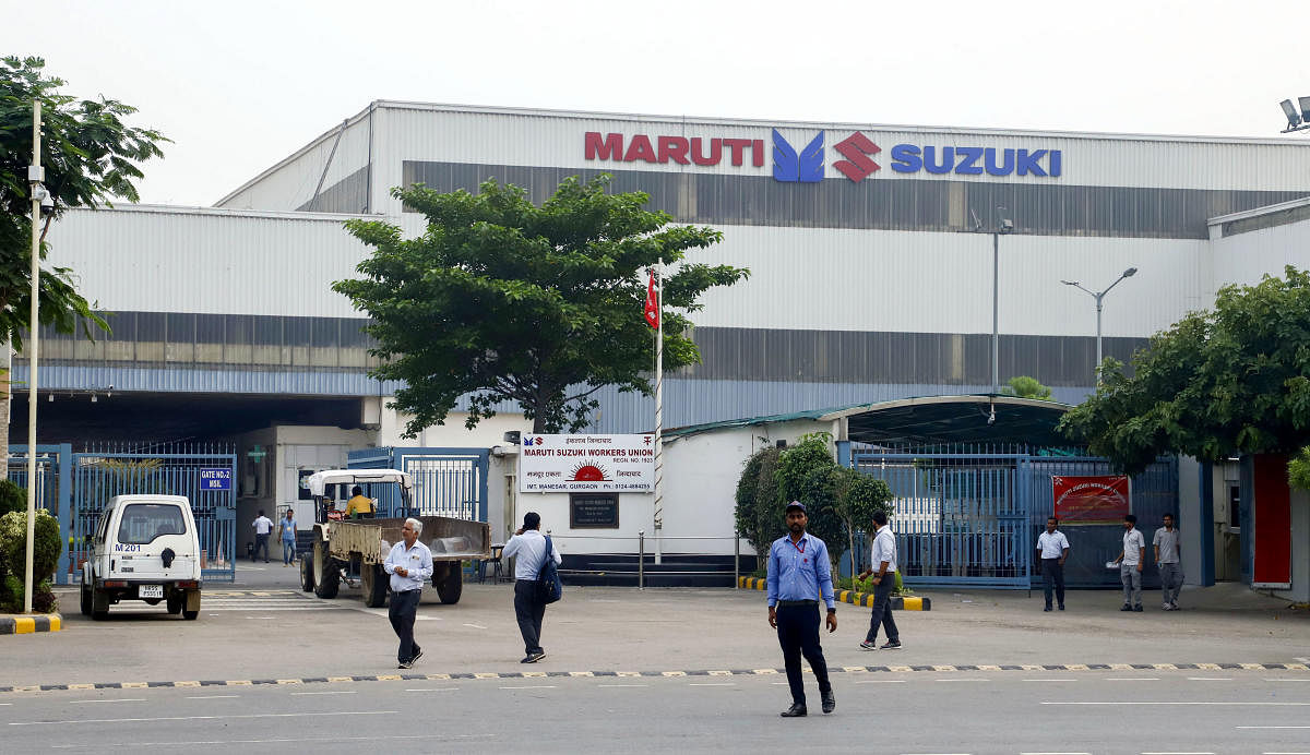 A view of the Maruti Suzuki plant in Manesar near Gurugram. (PTI File Photo)