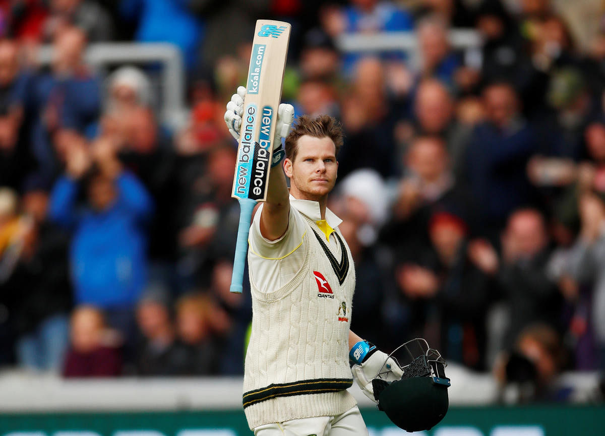 Smith has taken his game to a new level since returning from a 12-month ball-tampering ban this year, with his 211 in the fourth Test at Old Trafford giving him an incredible batting average during the series of 147.25. (Reuters Photo)