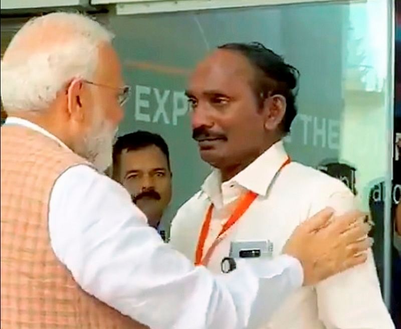 Prime Minister Narendra Modi and ISRO Chief K Sivan. (PTI Photo)